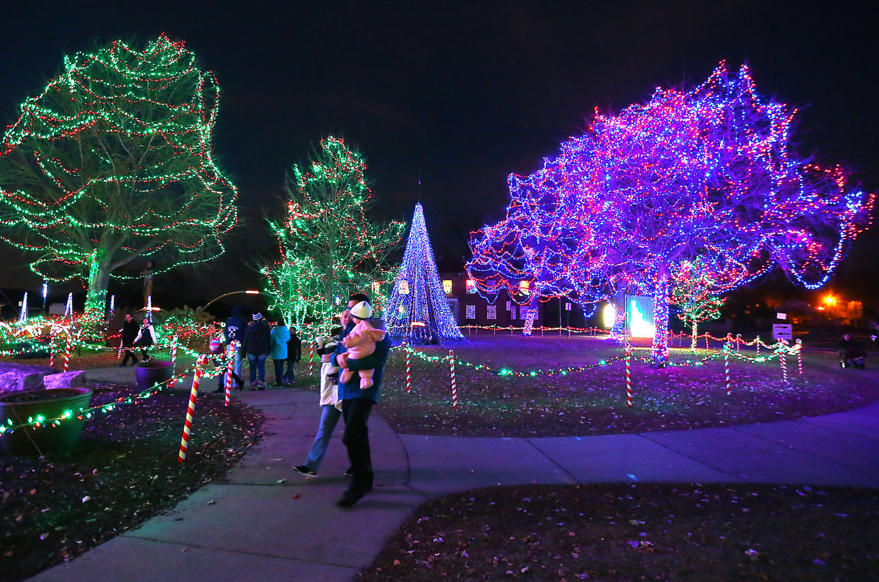 2017 Rotary Lights display in Riverside Park